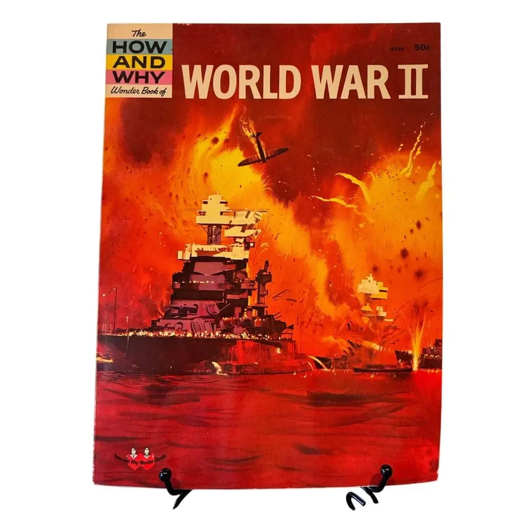 VTG 1st Ed. 1962 How and Why Wonder Book of World War II, #5035 PB